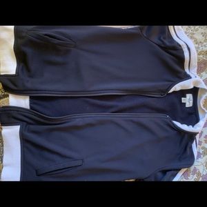 Jacket with two white stripes on sleeves